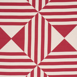 Schumacher Square In A Square Red Fabric