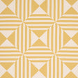 Schumacher Square In A Square Yellow Fabric