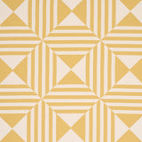 Schumacher Square In A Square Yellow Fabric