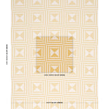 Schumacher Square In A Square Yellow Fabric