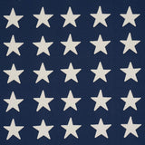 Schumacher Starfield Appliqué Navy Fabric
