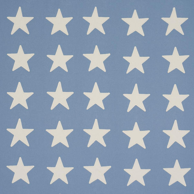 Schumacher Starfield Appliqué Sky Fabric