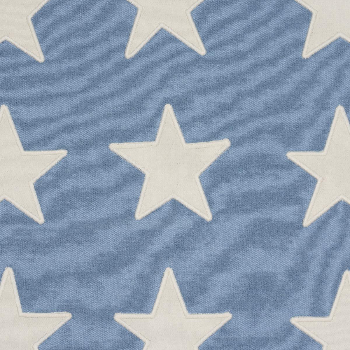 Schumacher Starfield Appliqué Sky Fabric