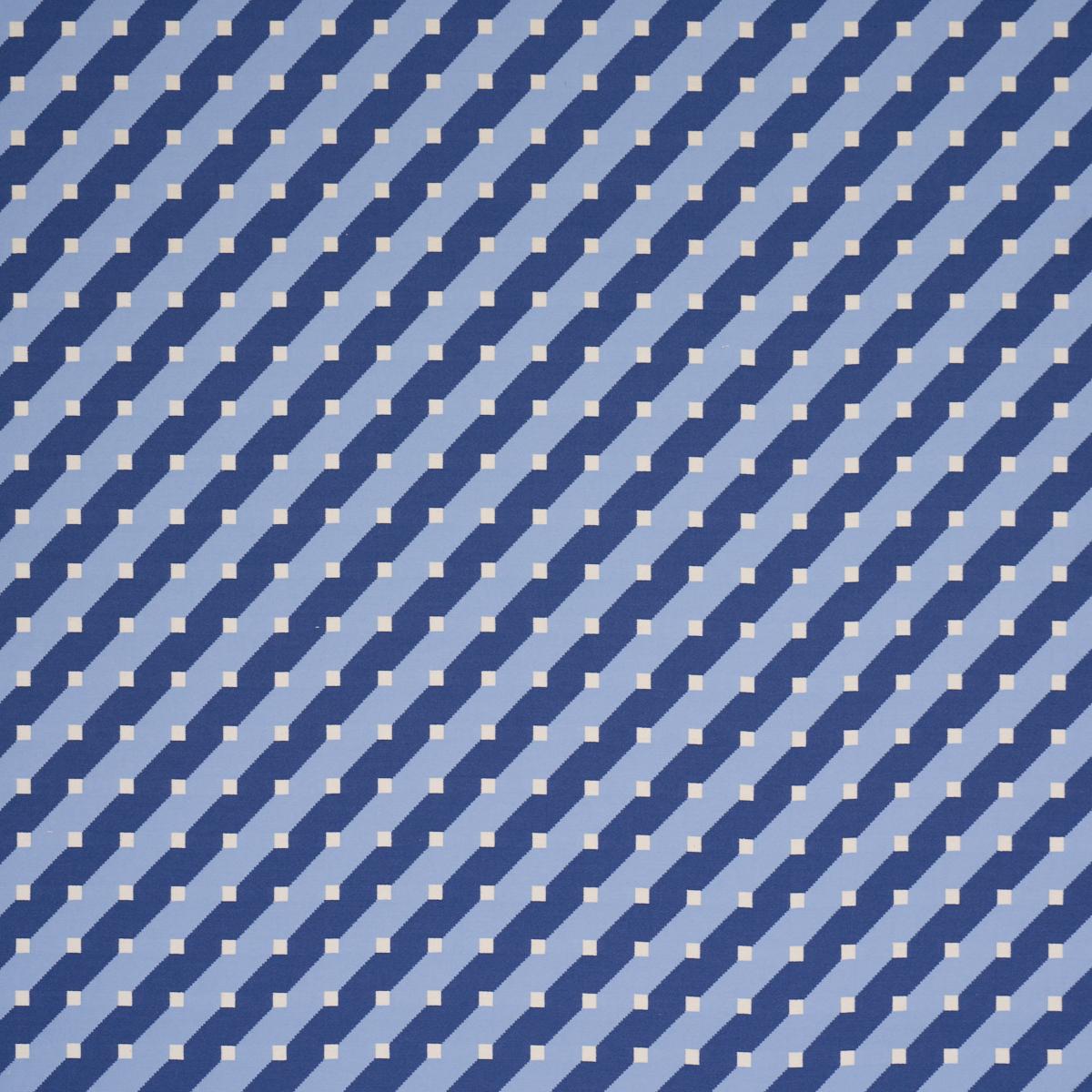 Schumacher Zilla Stripe Blues Fabric