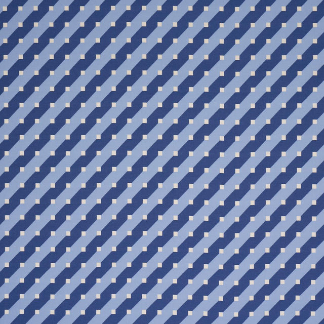 Schumacher Zilla Stripe Blues Fabric