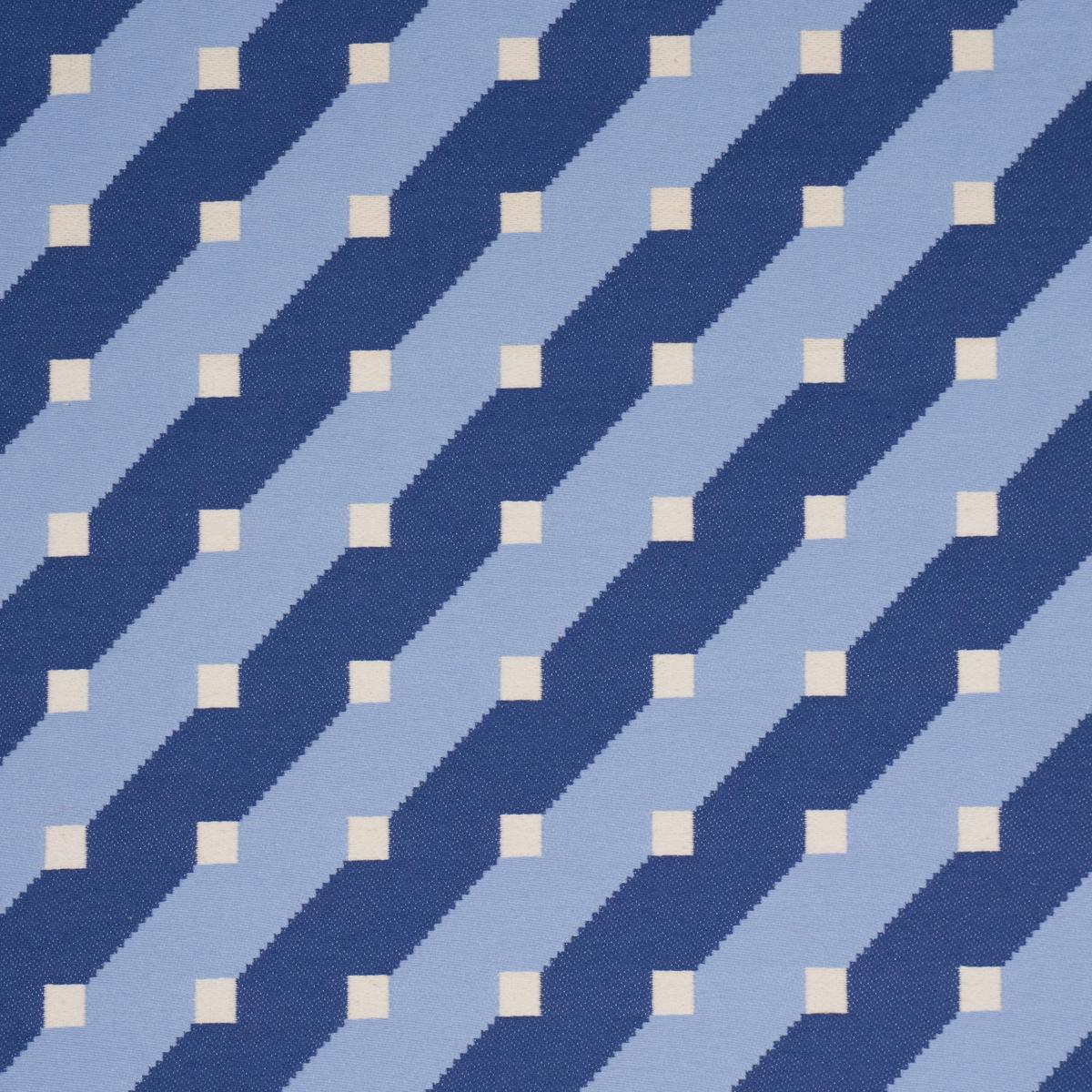 Schumacher Zilla Stripe Blues Fabric