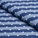 Schumacher Zilla Stripe Blues Fabric
