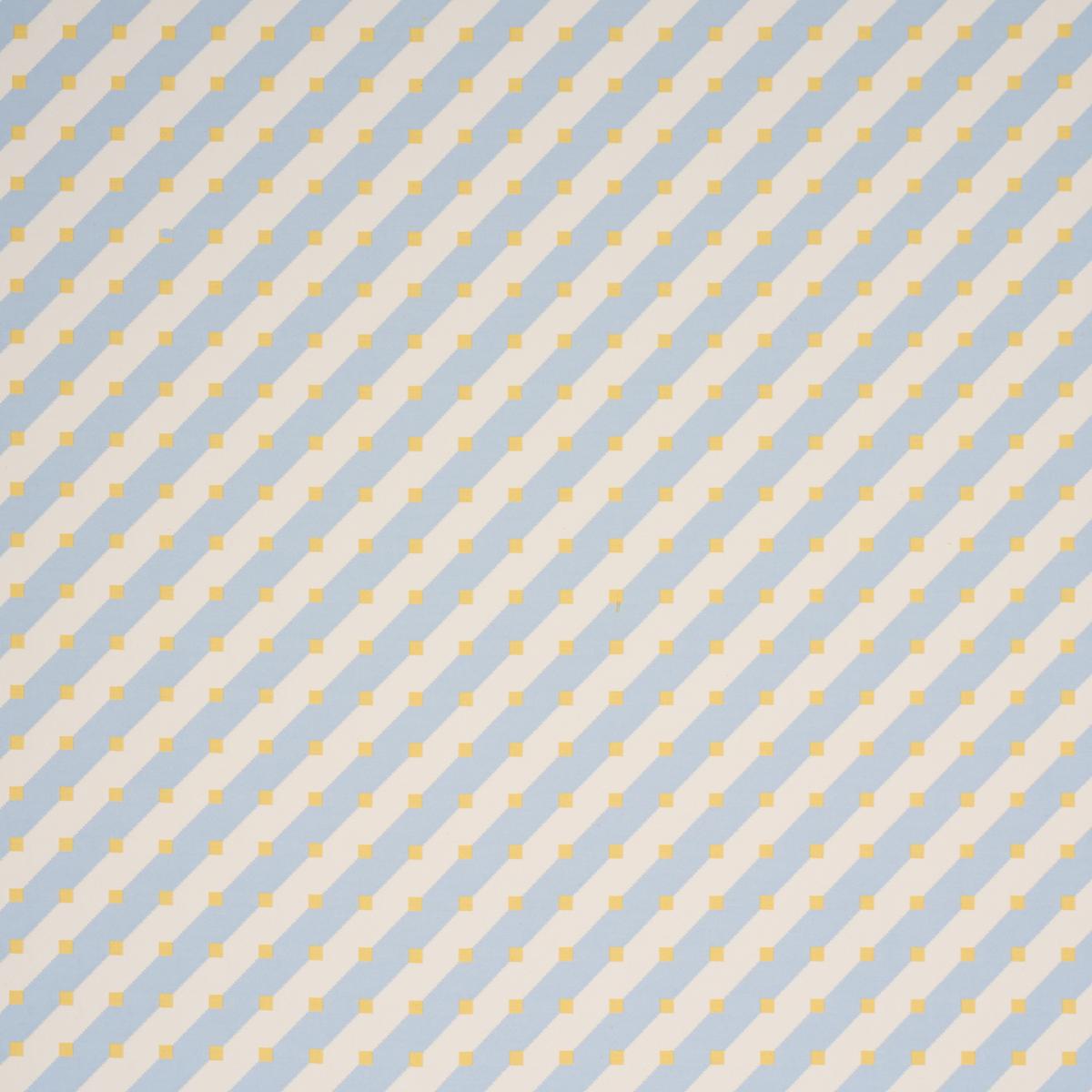 Schumacher Zilla Stripe Sky Fabric