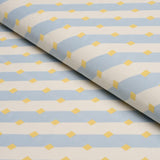 Schumacher Zilla Stripe Sky Fabric
