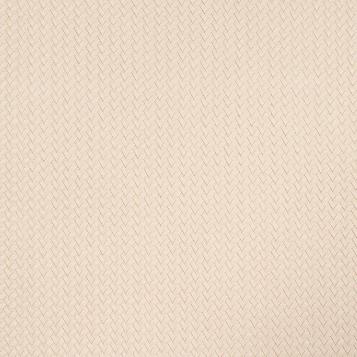 Schumacher Vegan Leather Rattan Indoor/Outdoor Cream Fabric