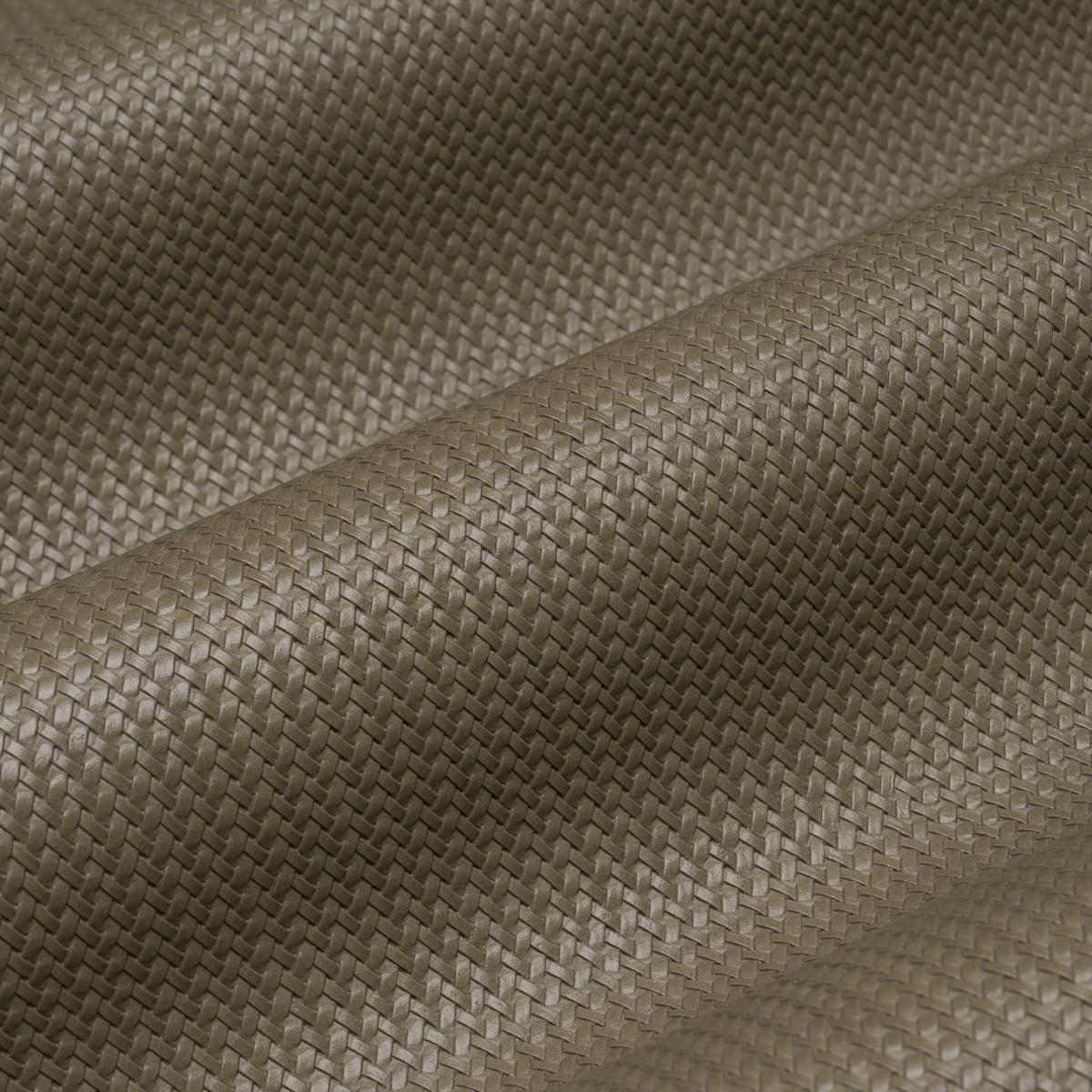 Schumacher Vegan Leather Rattan Indoor/Outdoor Ash Fabric