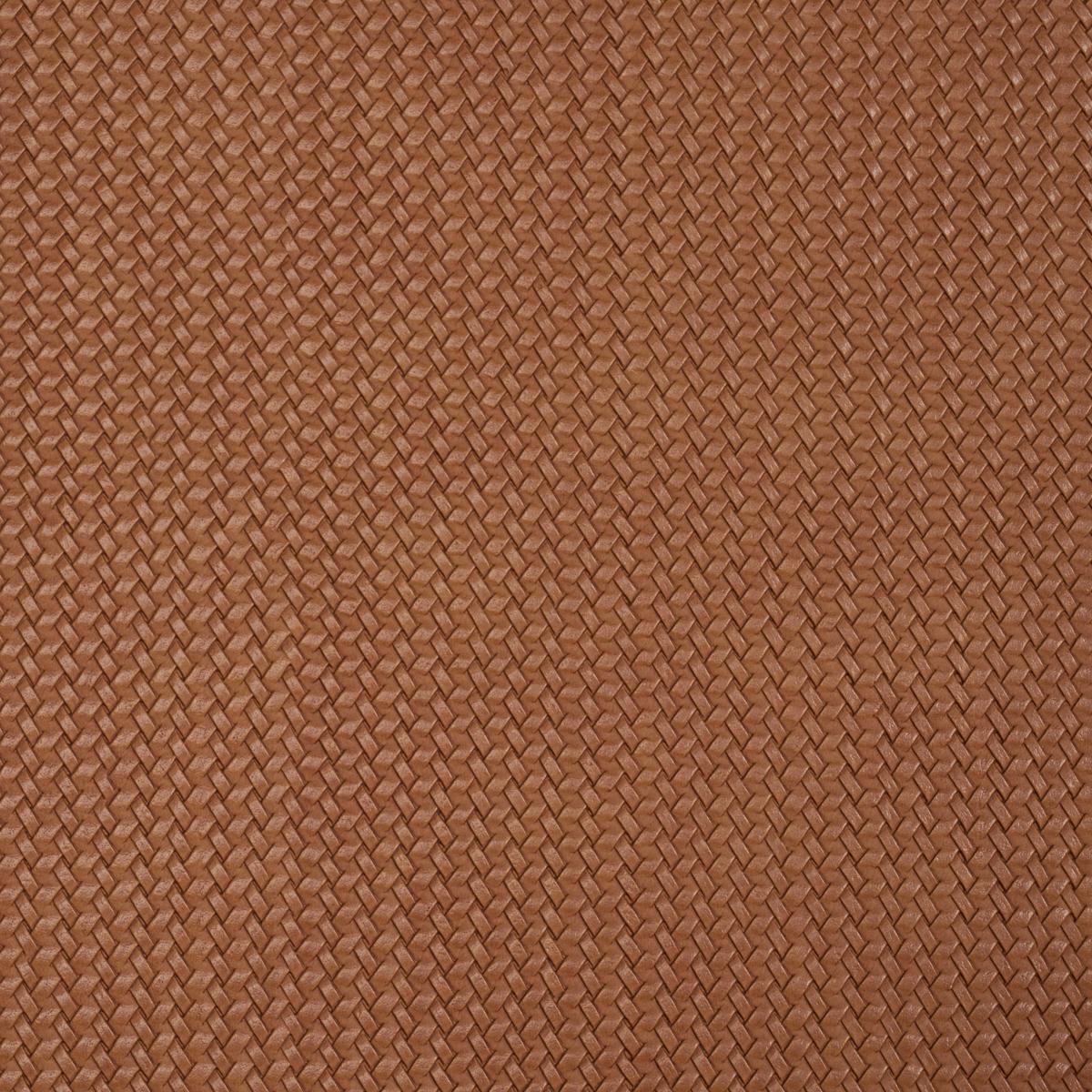Schumacher Vegan Leather Rattan Indoor/Outdoor Caramel Fabric