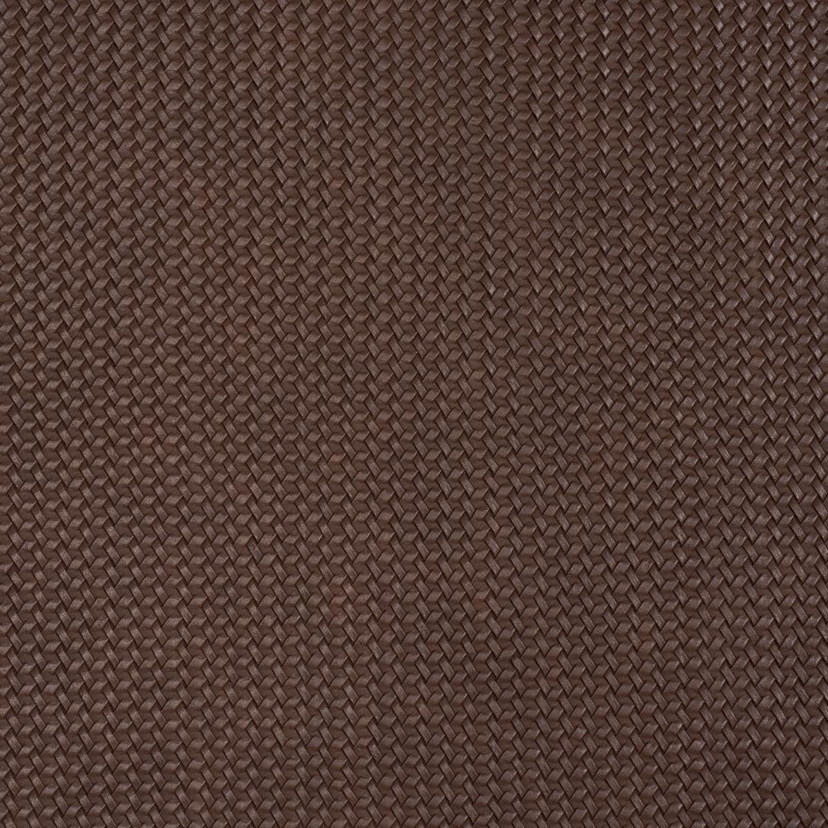 Schumacher Vegan Leather Rattan Indoor/Outdoor Brown Fabric