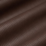 Schumacher Vegan Leather Rattan Indoor/Outdoor Brown Fabric