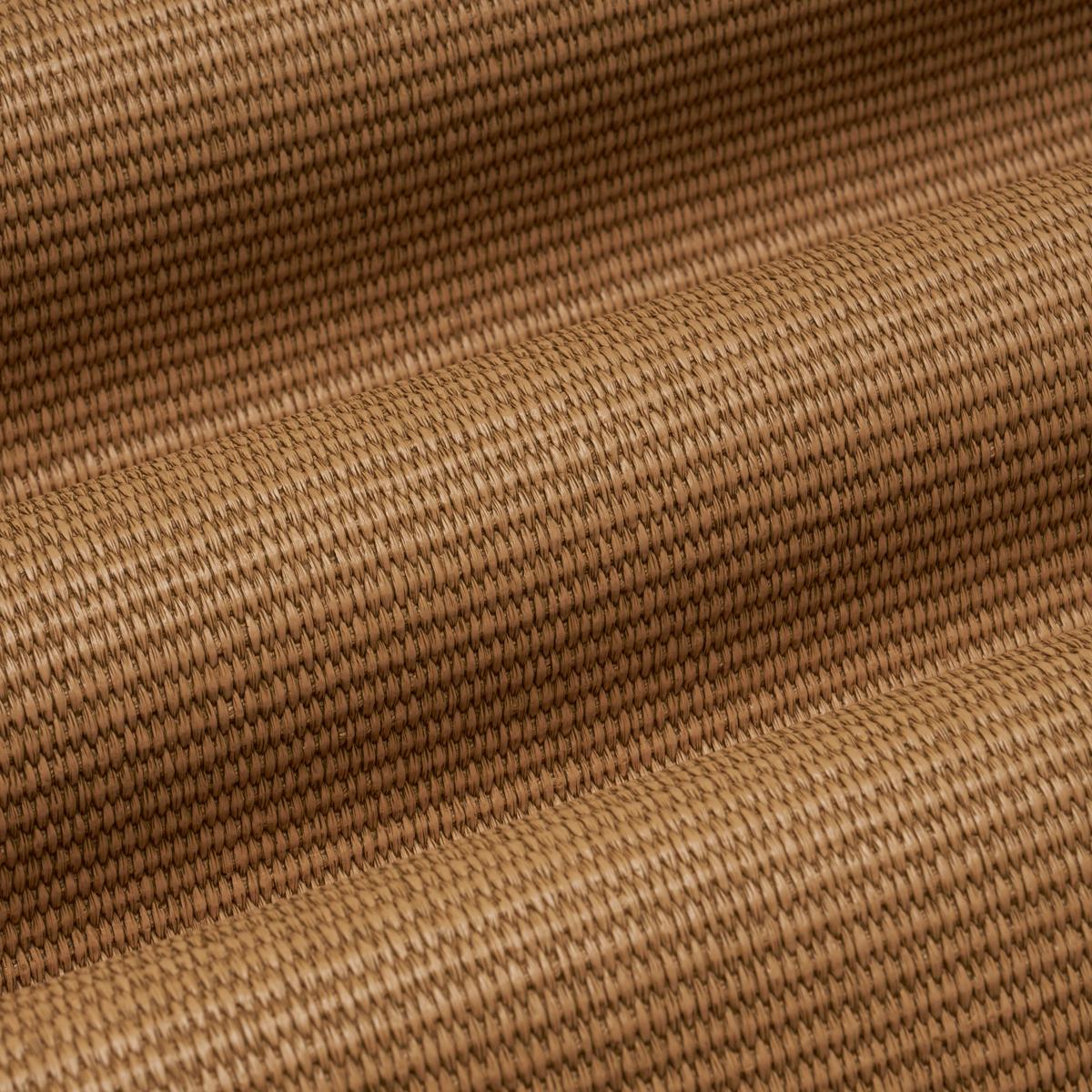 Schumacher Vegan Leather Basketweave In/Out Camel Fabric