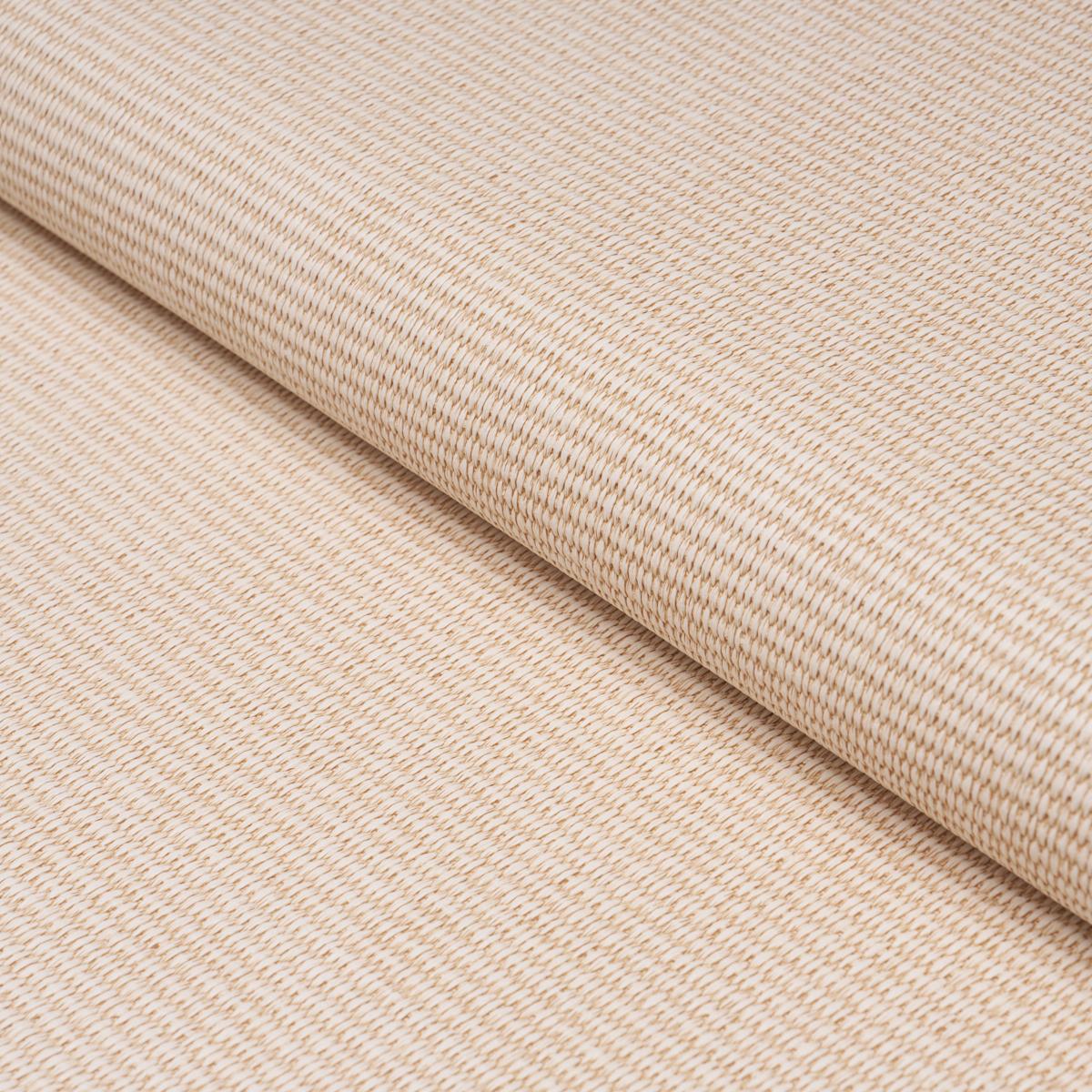 Schumacher Vegan Leather Basketweave In/Out Neutral Fabric