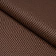 Schumacher Vegan Leather Basketweave In/Out Chocolate Fabric