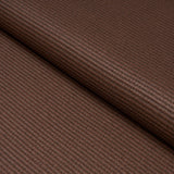 Schumacher Vegan Leather Basketweave In/Out Chocolate Fabric