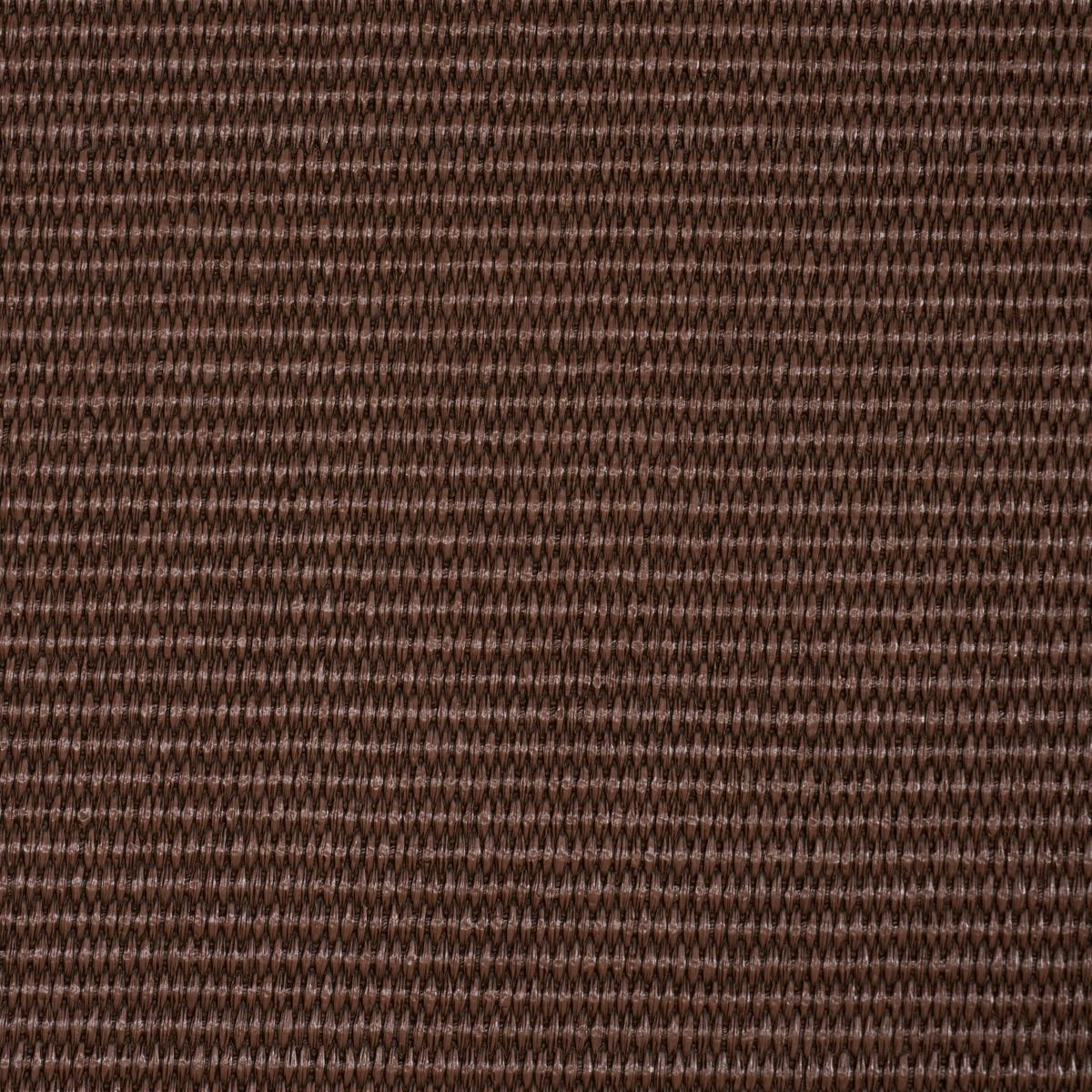 Schumacher Vegan Leather Basketweave In/Out Chocolate Fabric