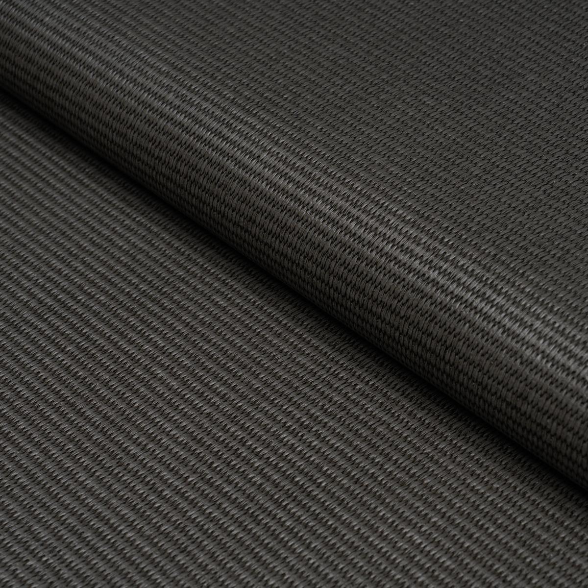 Schumacher Vegan Leather Basketweave In/Out Charcoal Fabric
