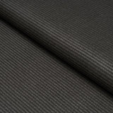 Schumacher Vegan Leather Basketweave In/Out Charcoal Fabric