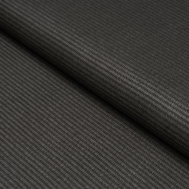 Schumacher Vegan Leather Basketweave In/Out Charcoal Fabric