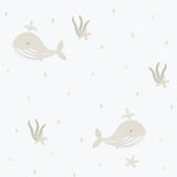 Galerie 281-3 Bambino Little Whales Beige Wallpaper 281-3 Beige Wallpaper