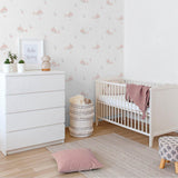 Galerie 281-1 Bambino Little Whales Pink Wallpaper 281-1 Pink Wallpaper