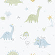 Galerie 283-2 Bambino Dino Blue Wallpaper 283-2 Blue Wallpaper