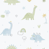 Galerie 283-2 Bambino Dino Blue Wallpaper 283-2 Blue Wallpaper