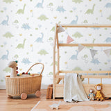 Galerie 283-2 Bambino Dino Blue Wallpaper 283-2 Blue Wallpaper