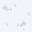 Galerie 281-2 Bambino Little Whales Blue Wallpaper 281-2 Blue Wallpaper