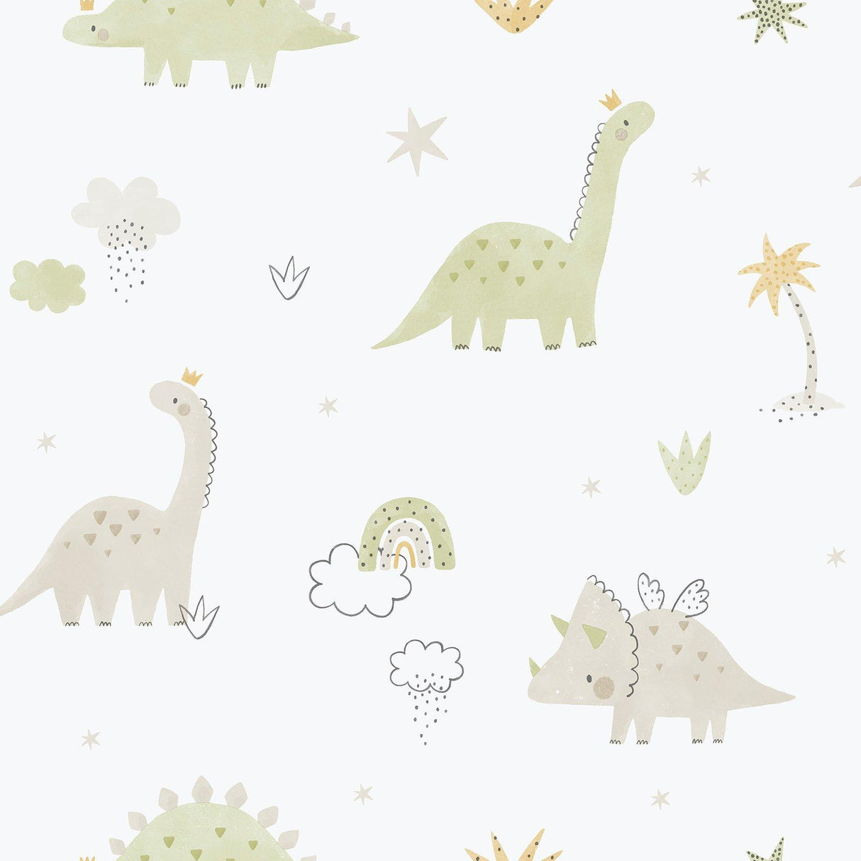 Galerie 283-3 Bambino Dino Green Wallpaper 283-3 Green Wallpaper