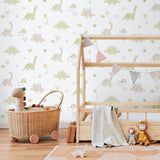 Galerie 283-3 Bambino Dino Green Wallpaper 283-3 Green Wallpaper