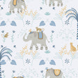 Galerie 285-2 Bambino Elefun Blue Wallpaper 285-2 Blue Wallpaper