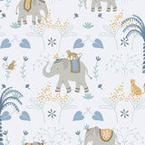 Galerie 285-2 Bambino Elefun Blue Wallpaper 285-2 Blue Wallpaper