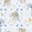 Galerie 285-2 Bambino Elefun Blue Wallpaper 285-2 Blue Wallpaper