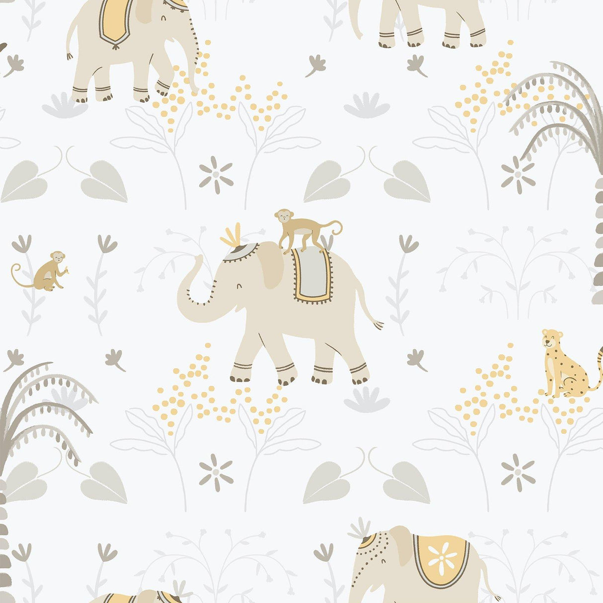 Galerie 285-3 Bambino Elefun Beige Wallpaper 285-3 Beige Wallpaper