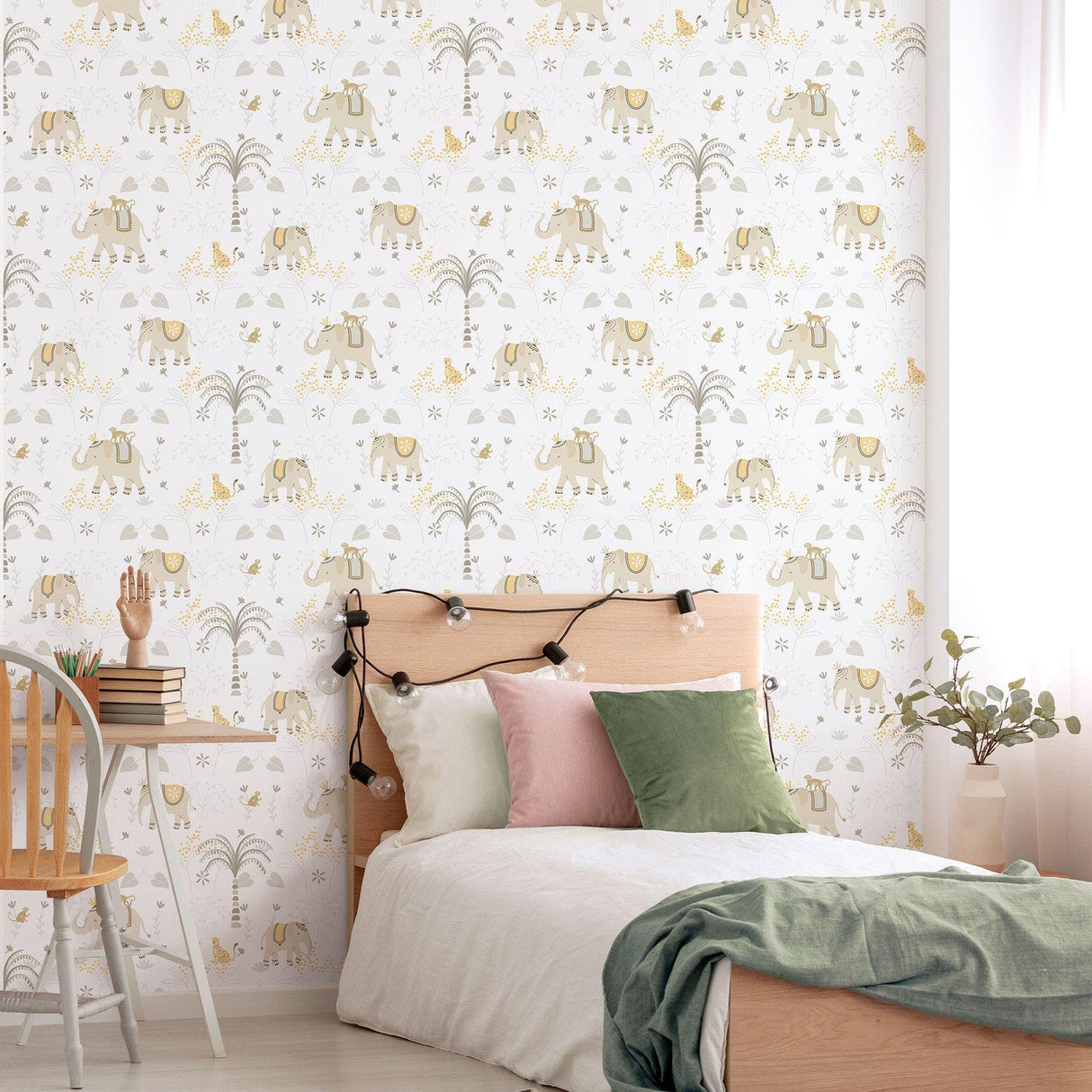 Galerie 285-3 Bambino Elefun Beige Wallpaper 285-3 Beige Wallpaper