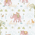 Galerie 285-1 Bambino Elefun Pink Wallpaper 285-1 Pink Wallpaper