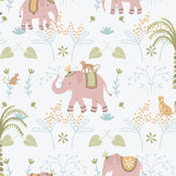 Galerie 285-1 Bambino Elefun Pink Wallpaper 285-1 Pink Wallpaper