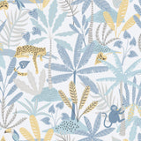Galerie 286-2 Bambino Jungly Blue Wallpaper 286-2 Blue Wallpaper