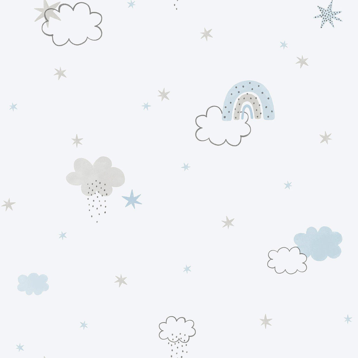 Galerie 288-2 Bambino Rainbow Blue Wallpaper 288-2 Blue Wallpaper