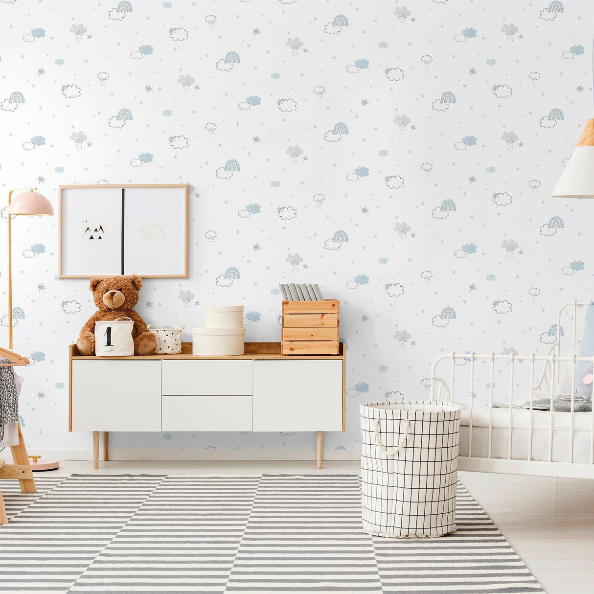 Galerie 288-2 Bambino Rainbow Blue Wallpaper 288-2 Blue Wallpaper