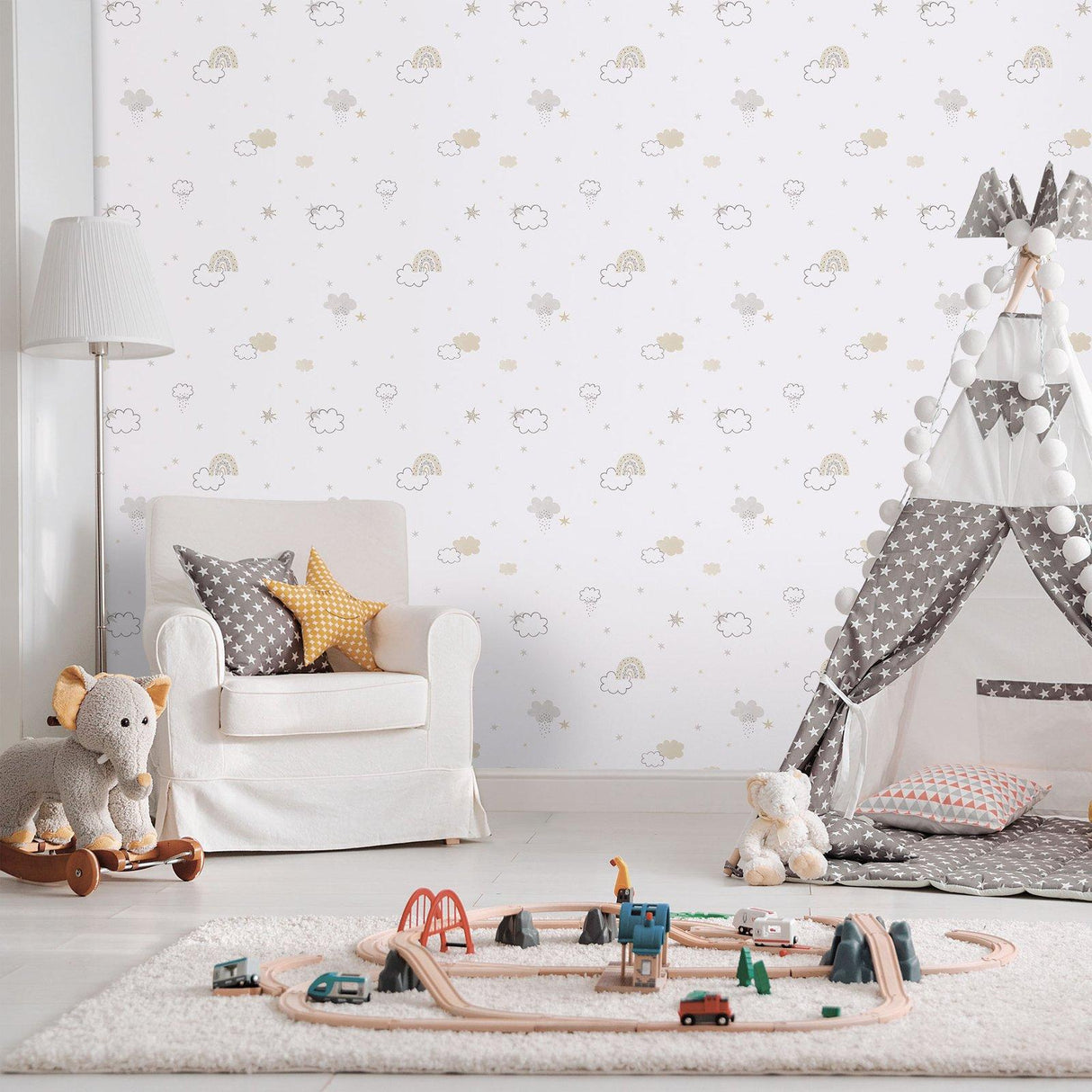 Galerie 288-3 Bambino Rainbow Beige Wallpaper 288-3 Beige Wallpaper