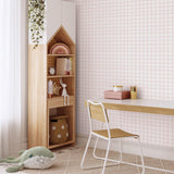 Galerie 290-1 Bambino Watercolour Checks Pink Wallpaper 290-1 Pink Wallpaper