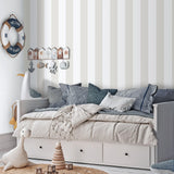 Galerie 293-4 Bambino Bambino Stripes Silver Grey Wallpaper 293-4 Silver Grey Wallpaper