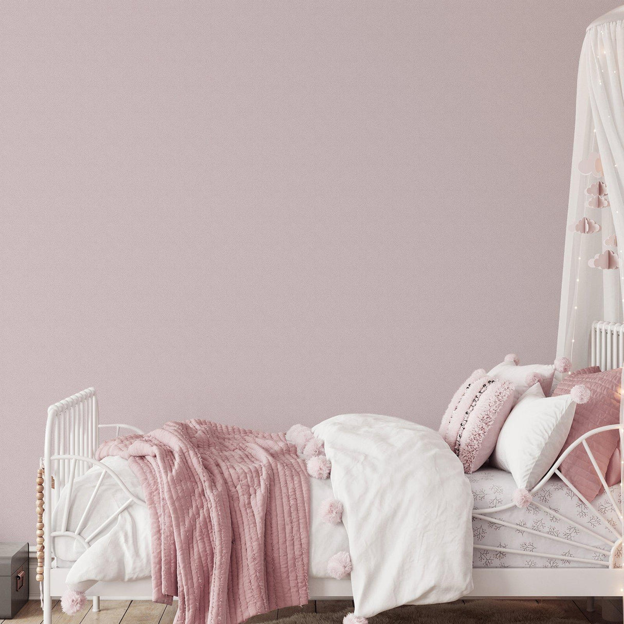 Galerie 294-1 Bambino Dropy Plain Pink Wallpaper 294-1 Pink Wallpaper
