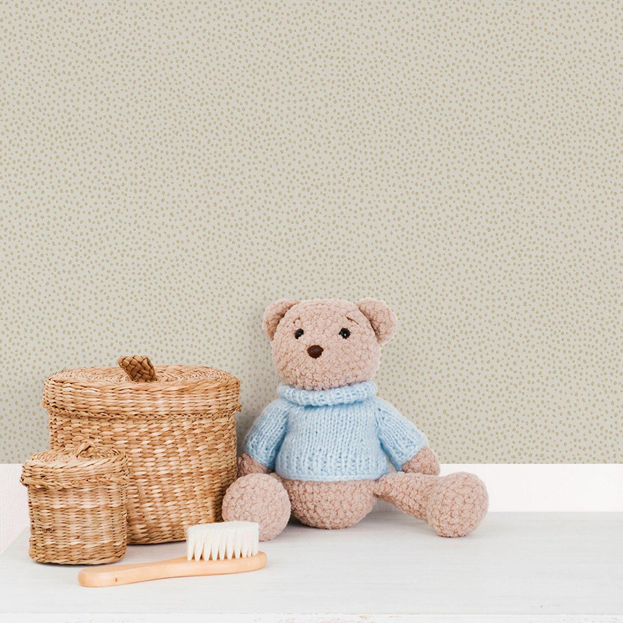 Galerie 294-3 Bambino Dropy Plain Beige Wallpaper 294-3 Beige Wallpaper
