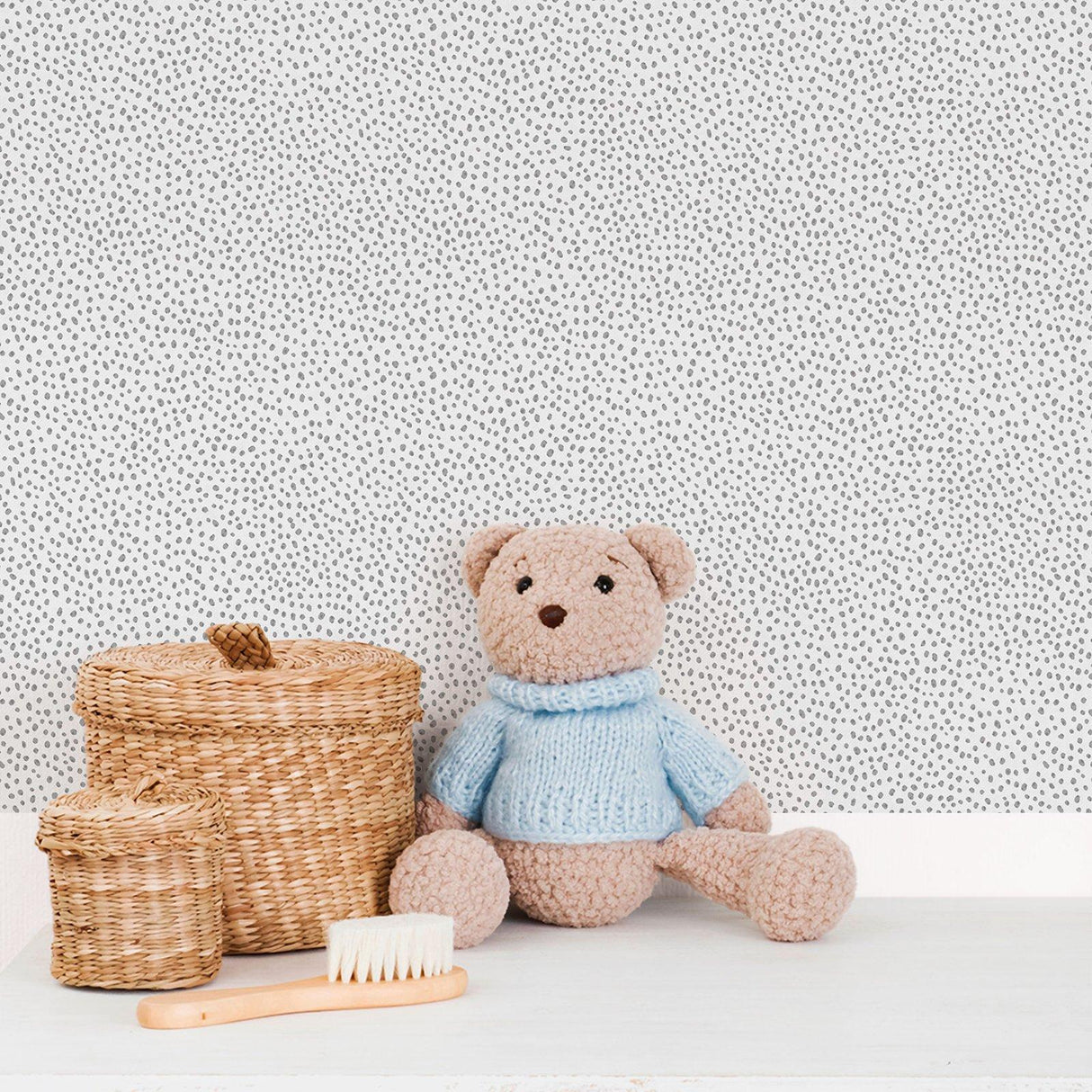 Galerie 294-5 Bambino Dropy Plain Black Wallpaper 294-5 Black Wallpaper